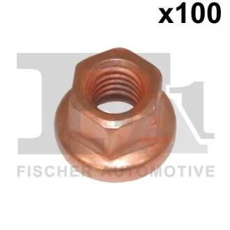 Гайка, випускний колектор M8x1.25 (з мідним покриттям) Fischer Automotive One (FA1) 9880815.100