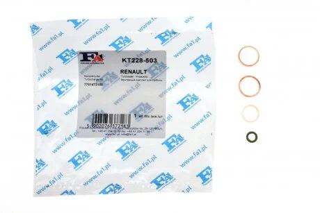 Комплект прокладок турбіни Fischer Automotive One (FA1) KT228503