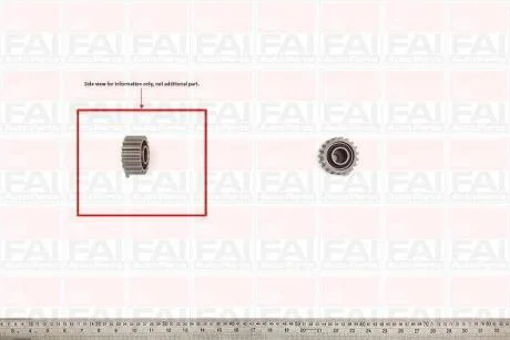 Ролик паска приводного Ford Fiesta 1,8D/Mondeo 1,8TD 96- Fischer Automotive One (FA1) T6697