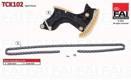 Комплект ланцюгів привода Fischer Automotive One (FA1) TCK102
