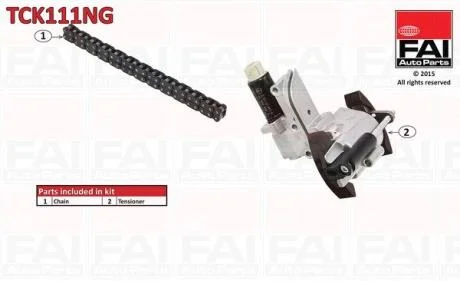 Комплект ланцюгів привода Fischer Automotive One (FA1) TCK111NG