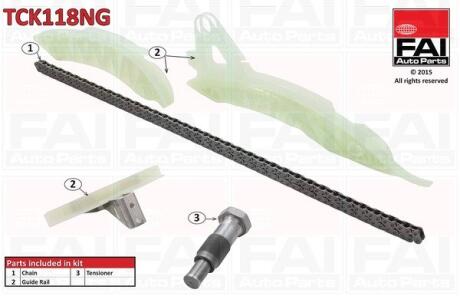 Комплект ланцюгів привода Fischer Automotive One (FA1) TCK118NG