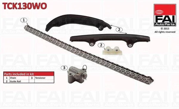Комплект ланцюгів привода Fischer Automotive One (FA1) TCK130WO (фото 1)