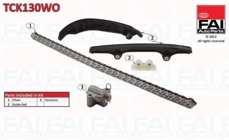 Комплект ланцюгів привода Fischer Automotive One (FA1) TCK130WO