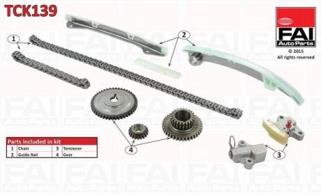 Комплект ланцюгів привода Fischer Automotive One (FA1) TCK139