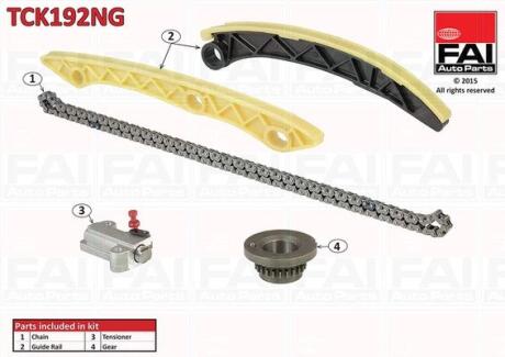 Комплект ланцюгів привода Fischer Automotive One (FA1) TCK192NG