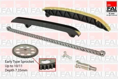 Комплект ланцюгів привода Fischer Automotive One (FA1) TCK208NG