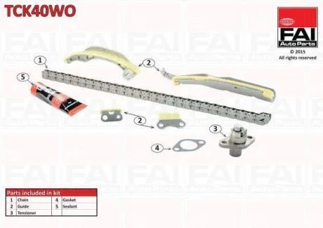 Комплект ланцюгів привода Fischer Automotive One (FA1) TCK40WO