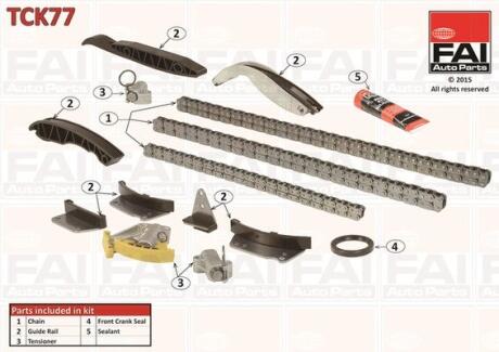 Комплект ланцюгів привода Fischer Automotive One (FA1) TCK77