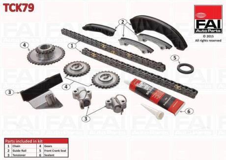 Комплект ланцюгів привода Fischer Automotive One (FA1) TCK79