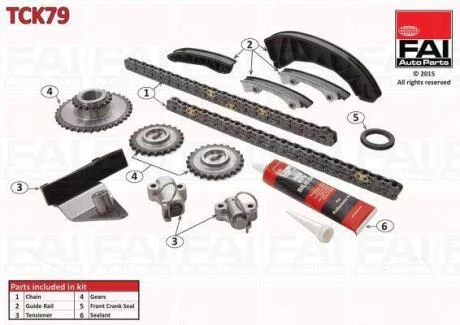 Комплект ланцюгів привода Fischer Automotive One (FA1) TCK79