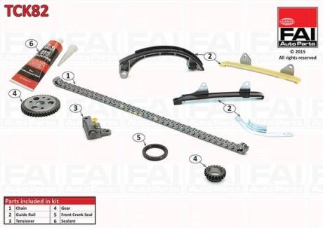 Комплект ланцюгів привода Fischer Automotive One (FA1) TCK82