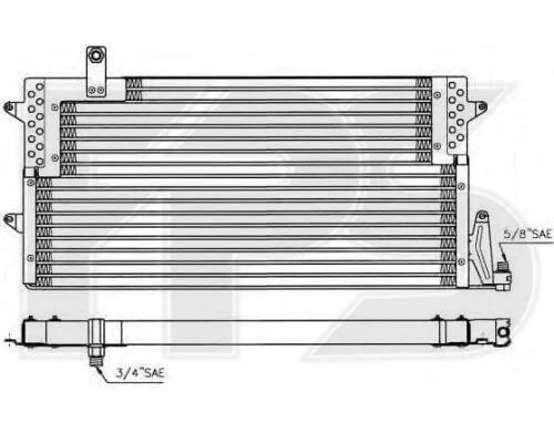 Радiатор кондицiонера VW Passat B4 FPS FP 74 K193 (фото 1)