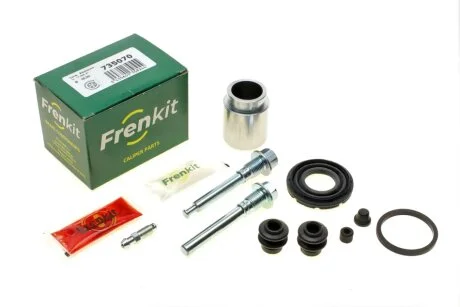 Ремкомпл. супорта (задн) Nissan Qashqai/X-Trail 07- (35mm) (Akebono) (+поршень/направляюча) FRENKIT 735070