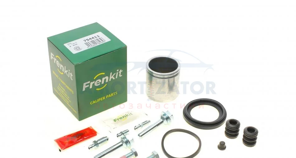 Ремкомпл. супорта перед Audi 80/100/A4/A6/MB W124/W201/Laguna II/Megane II/Caddy III/Golf IV/V 54mm FRENKIT 754411 (фото 1)