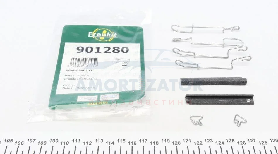 Комплект приладдя, накладка дискового гальма FRENKIT 901280 (фото 1)