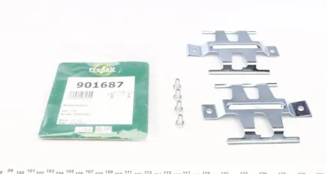 Комплект приладдя, накладка дискового гальма FRENKIT 901687