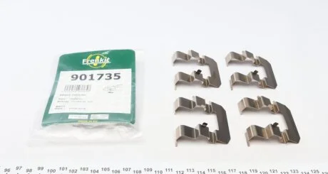 Комплект приладдя, накладка дискового гальма FRENKIT 901735