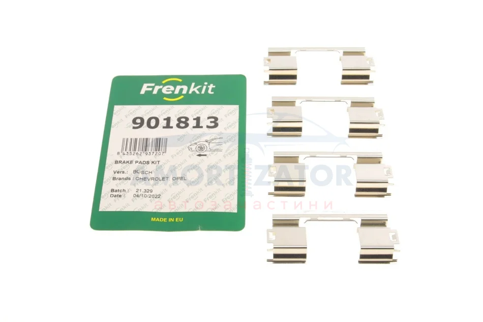 Комплект приладдя, накладка дискового гальма FRENKIT 901813 (фото 1)