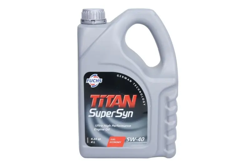 Олива двигуна 4L Fuchs Titan Supersyn LL 5W40 (API SM, SL/CF ACEA A3/B4-08 PSA B71 2296 BMW LL-01 PORSCHE A40 RENAULT RN 0710/0700 OPEL GM-LL-B-025 MB 229.3 VW 502.00 / 505.00) FUCHS TITAN SUPERSYN 5W40 4L (фото 1)