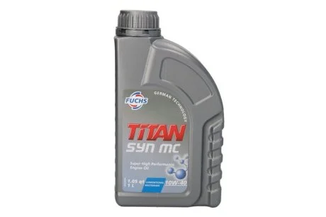 Олива двигуна 1L TITAN SYN MC 10W-40 A3/B4 FUCHS TITAN SYN MC 10W40 1L