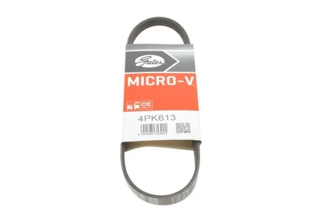 Ремінь генератора клиновий GATES 4PK613