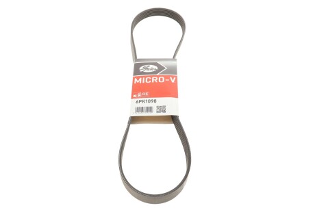 Ремінь генератора клиновий GATES 6PK1098