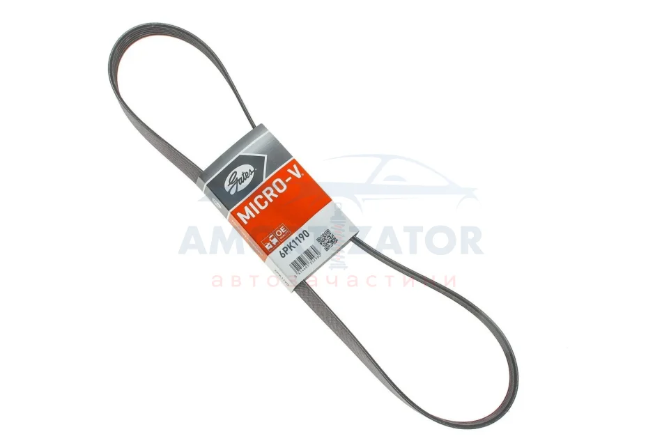 Ремінь GATES 6PK1190 (фото 1)
