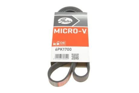 Ремінь генератора поліклиновий GATES 6PK1700
