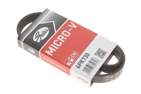 Ремінь генератора поліклиновий GATES 6PK730