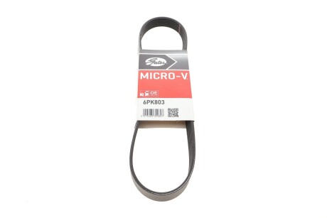 Ремінь генератора клиновий GATES 6PK803