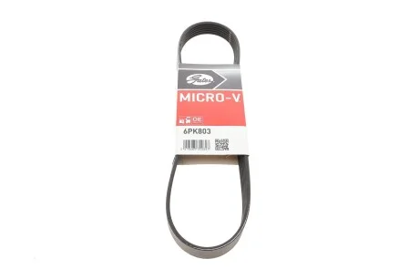 Ремінь генератора клиновий GATES 6PK803