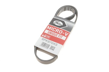 Ремінь генератора клиновий GATES 6PK970XS