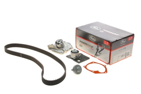 Комплект ГРМ, пас+ролик+помпа GATES KP15610XS