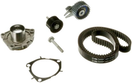 Комплект ГРМ, пас+ролик+помпа GATES KP15646XS