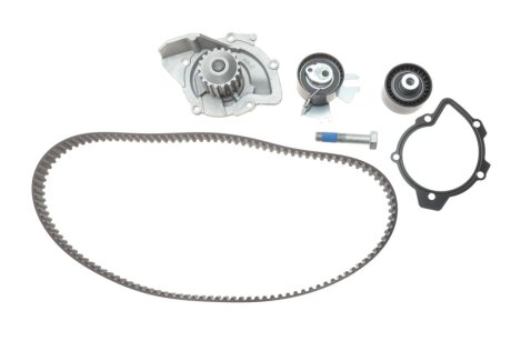 Комплект ГРМ, пас+ролик+помпа GATES KP15672XS