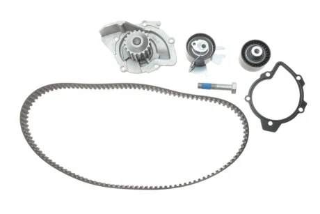 Комплект ГРМ, пас+ролик+помпа GATES KP15672XS