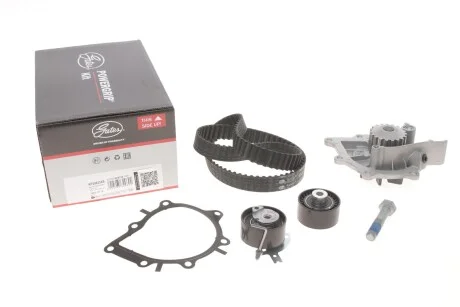 Комплект ГРМ, пас+ролик+помпа GATES KP25633XS