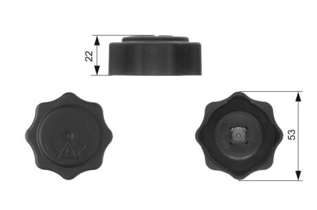Кришка радіатора GATES RC229