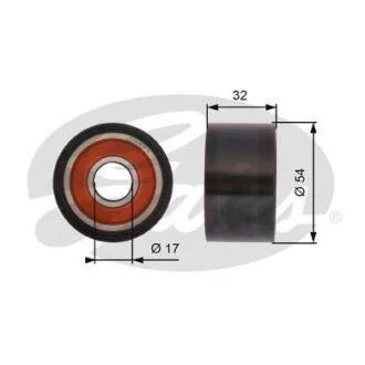(7786-21448) Обвідний ролик ременя ГРМ POWERGRIP IDLER GATES T42167