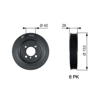 Шків ременя GATES TVD1129