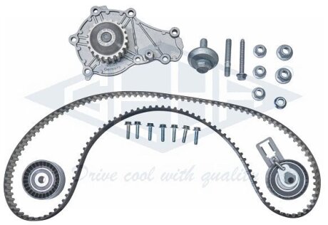 Водяний насос + зубчастий ремінь GEBA K30030BS
