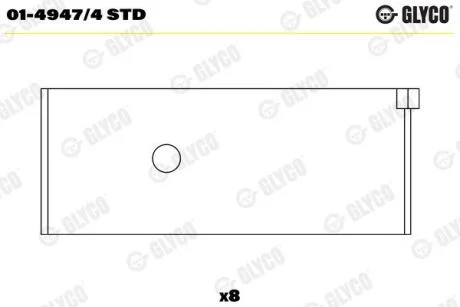 Шатунний підшипник GLYCO 0149474STD