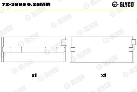 Головний ролик GLYCO 723995 0.25MM
