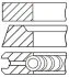 Комплект кілець на поршень GOETZE 0811120000 (фото 1)
