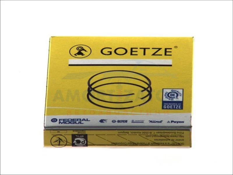 Комплект кілець поршневих з 3 шт. GOETZE 0830720000 (фото 1)