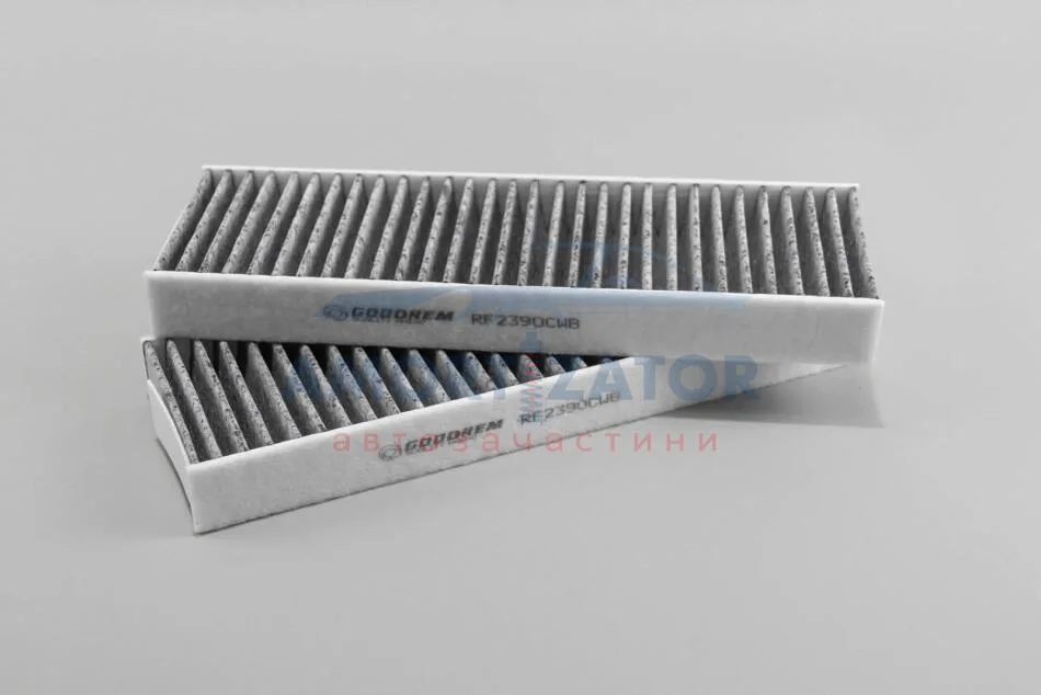Фільтр салону Berlingo/Partner 08- (вугільний) (к-кт 2 шт) GOODREM RF2390CWB (фото 1)