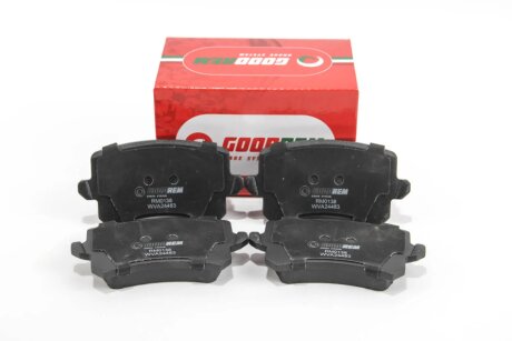 Гальмівні колодки зад. Passat 05-/Sharan 10-/Tiguan 07- GOODREM RM0138