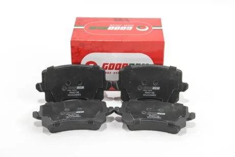 Гальмівні колодки зад. Passat 05-/Sharan 10-/Tiguan 07- GOODREM RM0138