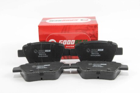 Гальмівні колодки зад. Caddy/Jetta 10-/Golf 09-13 GOODREM RM1016
